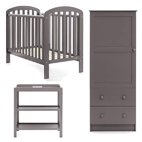 Obaby Lily 3 Piece Room Set - Taupe Grey