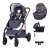 Cosatto Wow Continental i-Size Travel System Bundle (Incl. i-Size 0+ Car Seat & Base) – Parc