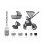 Venicci Tinum 2.0 3 in 1 Travel System with Ultralite Car Seat in Black- Magnetic Grey