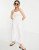 ASOS DESIGN shirred cami broderie culotte jumpsuit in white – Sale