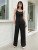DAZY Fold Pleated Shirred Tie Back Cami Jumpsuit – Sale