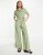 Lola May belted wide leg jumpsuit in sage green – Cheap