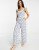 Miss Selfridge cotton flax frill strap jumpsuit in ivory ditsy – Sale