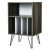 Modern Display Bookshelf with 5 Compartments and Metal Legs – Sale