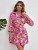 Random Floral Print Drop Shoulder Belted Shirt Dress – Cheap