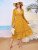 SHEIN Ditsy Floral Flounce Sleeve Shirred Waist Dress – Sale