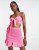 South Beach beach skirt and tie top co-ord in pink – Sale