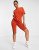 Threadbare Chloe shorts and oversized t-shirt co-ord in deep orange – Discount