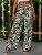 Tropical Print Belted Wide Leg Trousers – Discount